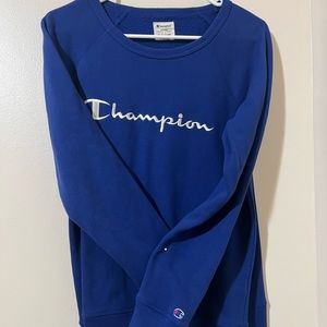 Blue champion crew neck